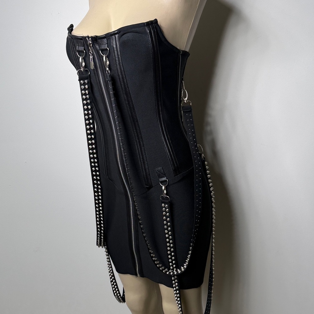 AKIRA Vicky Vixen Stretch corset dress black - Picture 4 of 9